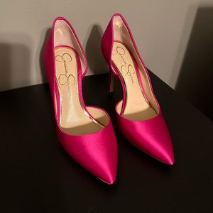 Jessica Simpson Prizma D’Orsay Pump Pink Satin Size 5.5/36